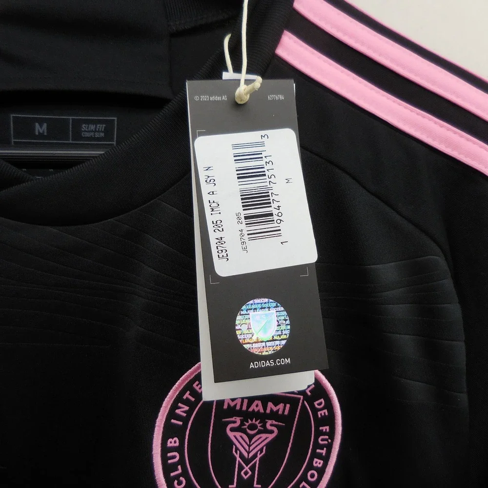 Adidas Inter Miami CF Messi 10 Away Jersey Black Pink Mens Medium JE9704 NEW